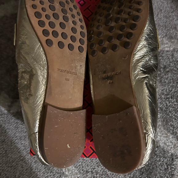 Tory Burch gold flats - Picture 2 of 5